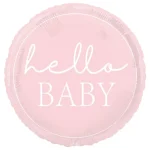 Μπαλόνι Foil Hello Baby Ροζ