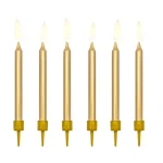 Κεράκια Λεπτά Χρυσά 6cm (6pc.)