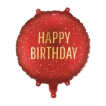 Μπαλόνι Foil Happy Birthday Κόκκινο (14''/35cm)