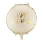 Μπαλόνι Foil Happy Birthday Cream (14''/35cm)
