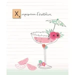 ΚΑΡΤΑ ΓΕΝΝΕΘΛΙΩΝ ΠΟΤΗΡΙ COCKTAIL ΜΕ ΣΤΡΑΣ