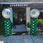 Στήλες μπαλονιών “ Starbucks ” (2τμχ)