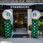 Στήλες μπαλονιών “ Starbucks ” (2τμχ)
