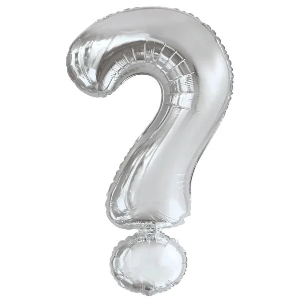 Μπαλόνι Foil Super Shape ”?” Silver (43”/110cm)
