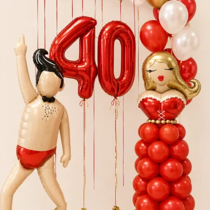 Σύνθεση Μπαλονιών 40 Γενεθλίων | Balloon Decoration