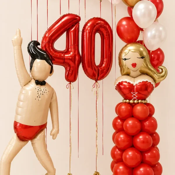 Σύνθεση Μπαλονιών 40 Γενεθλίων | Balloon Decoration