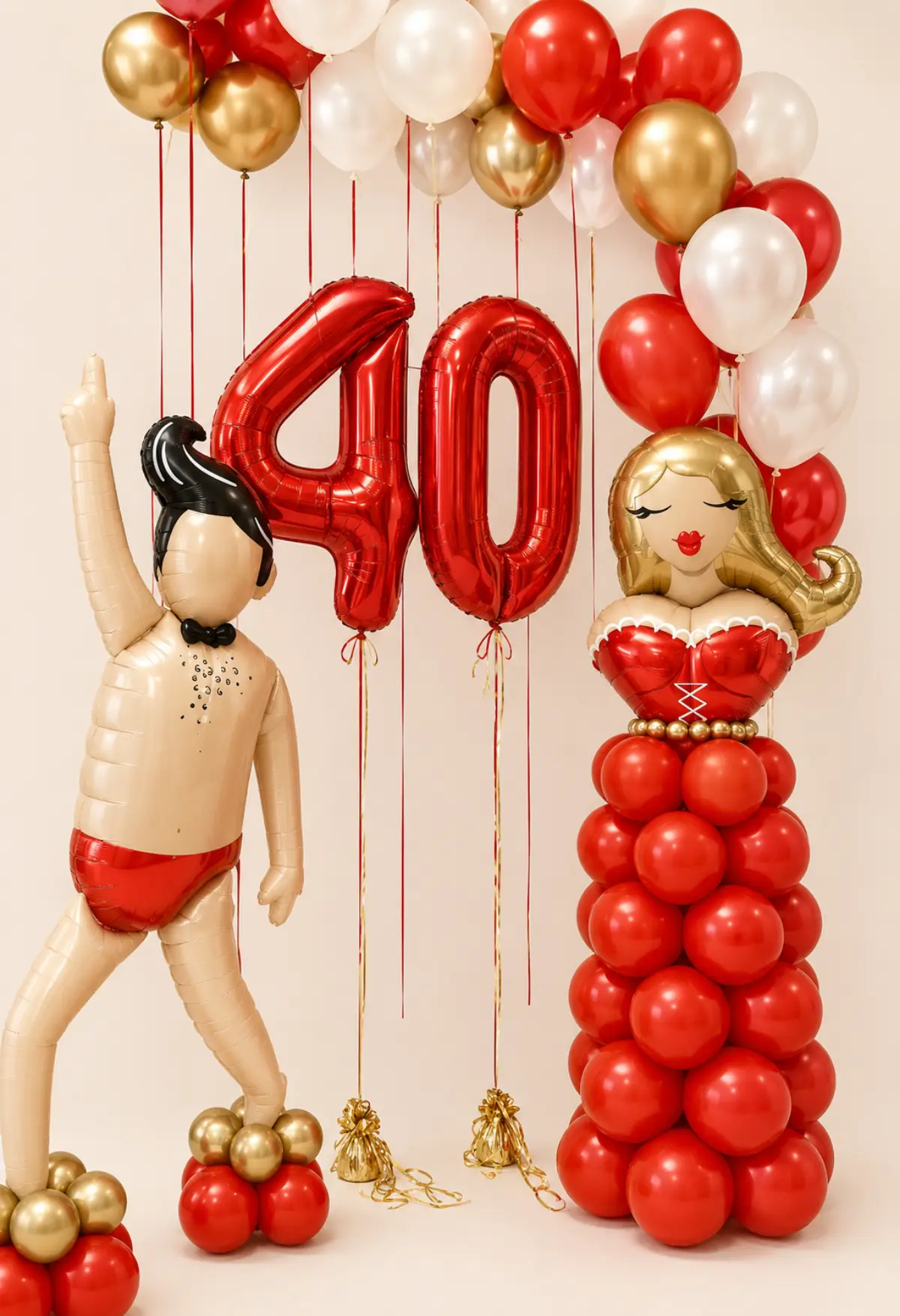 Σύνθεση Μπαλονιών 40 Γενεθλίων | Balloon Decoration Σύνθεση Μπαλονιών 40 Γενεθλίων | Balloon Decoration