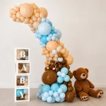 Luxury Organic Balloon Garland | Διακόσμηση με Κύβους BABY