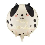 Μπαλόνι Foil Happy Birthday Dog Cream (14”/35cm)